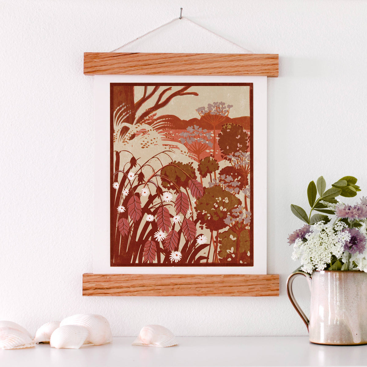 Sea Oats and Aster 8x10" Art Print-thumbmail-1