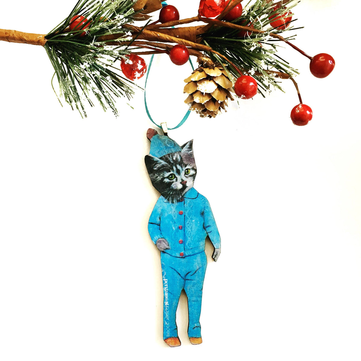 Retro Kitten Ornament-thumbmail-2