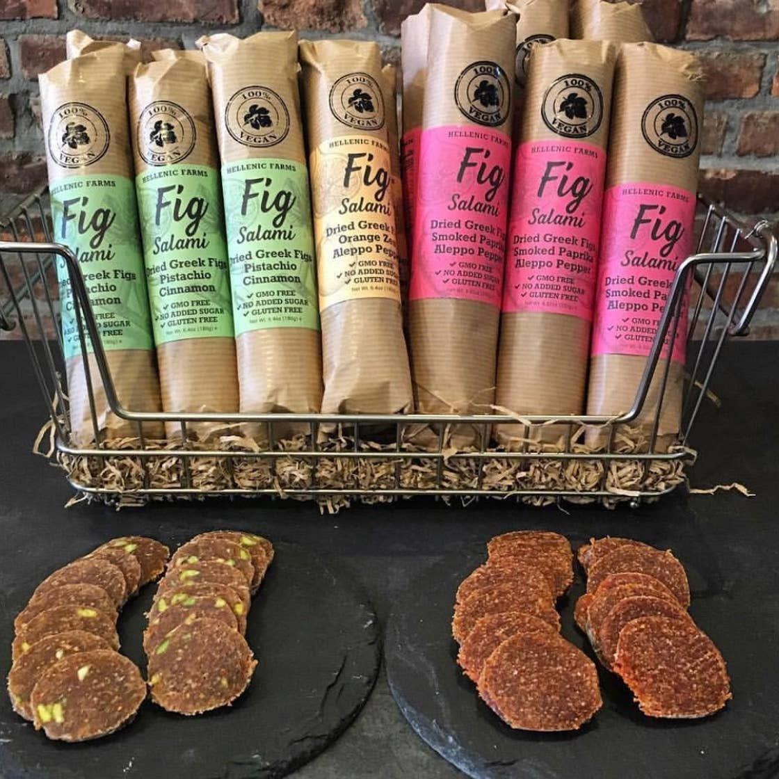 Fig Salami with Pistachio & Cinnamon