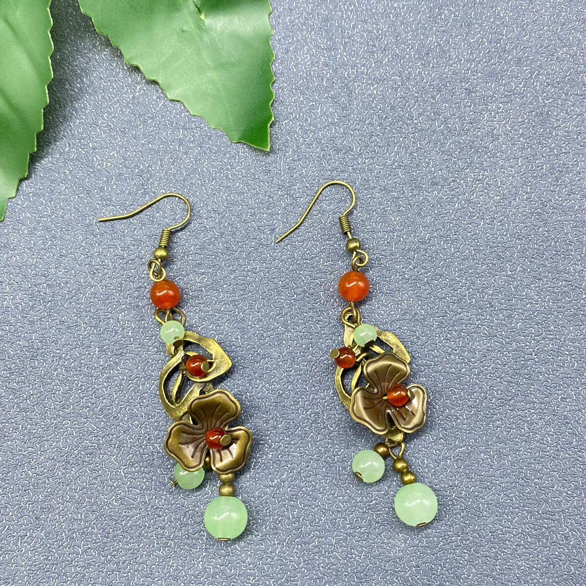 Art Nouveau Flower Earrings-thumbmail-1
