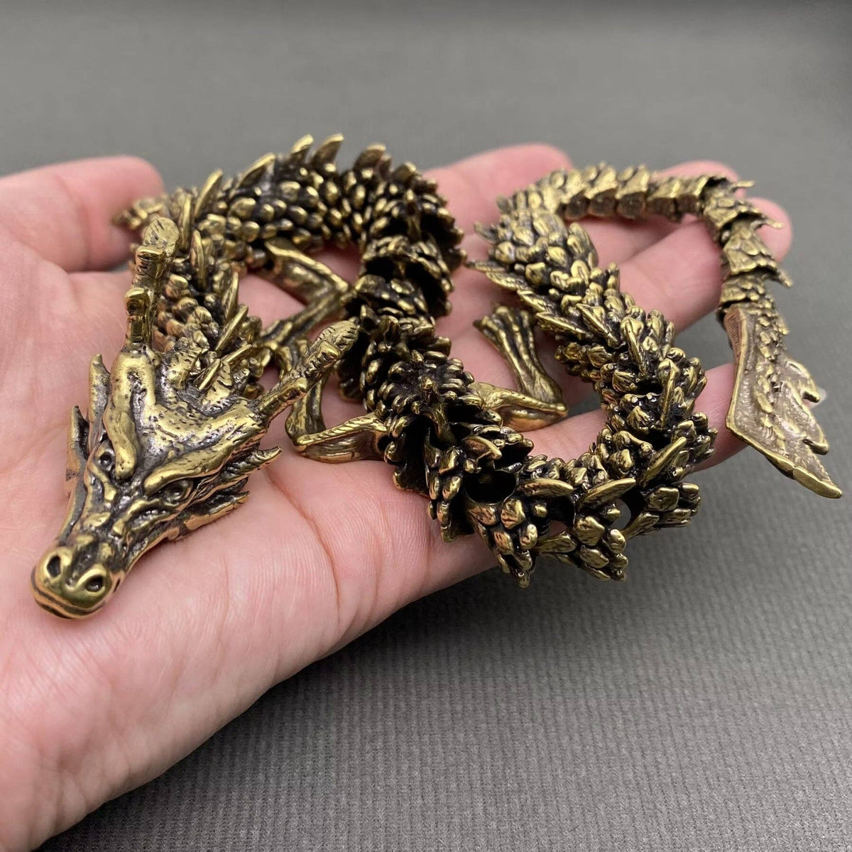 Moveable Brass Dragon