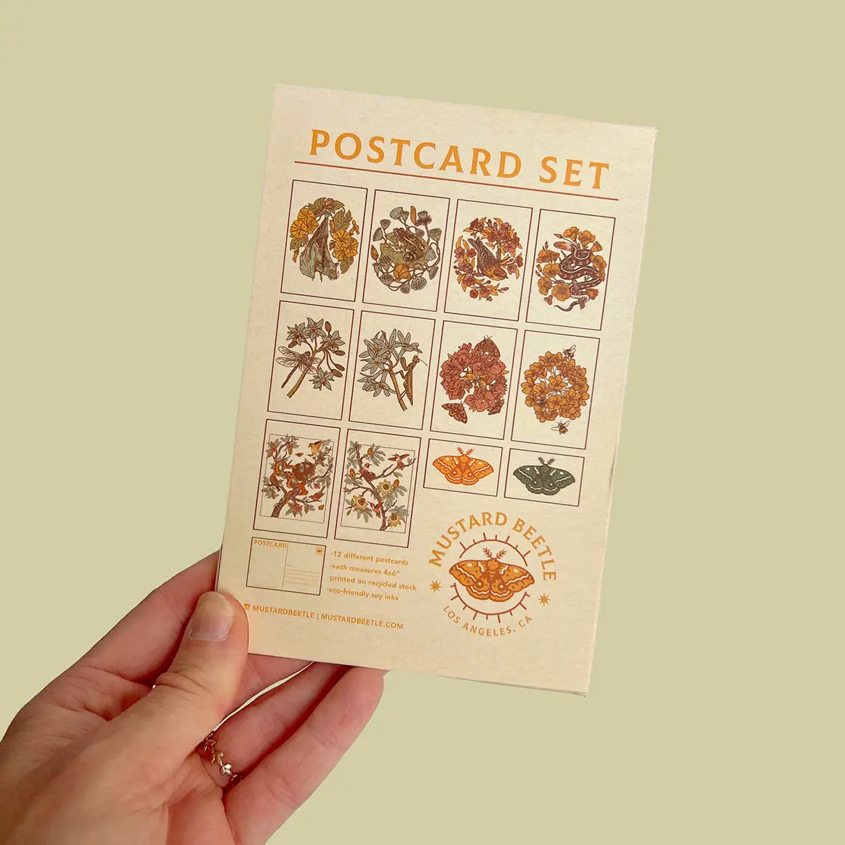 Mustard Beetle Postcard Set