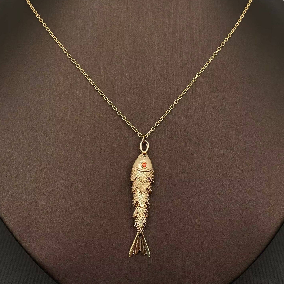 Swinging Fish Necklace