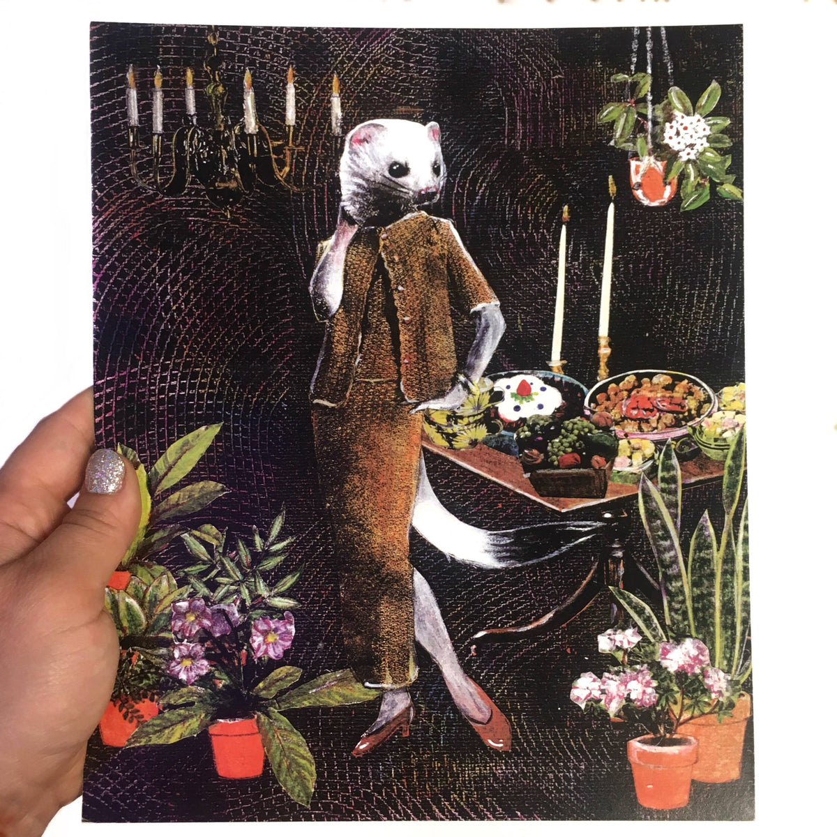 Evening Weasel 8x10" Art Print-thumbmail-2