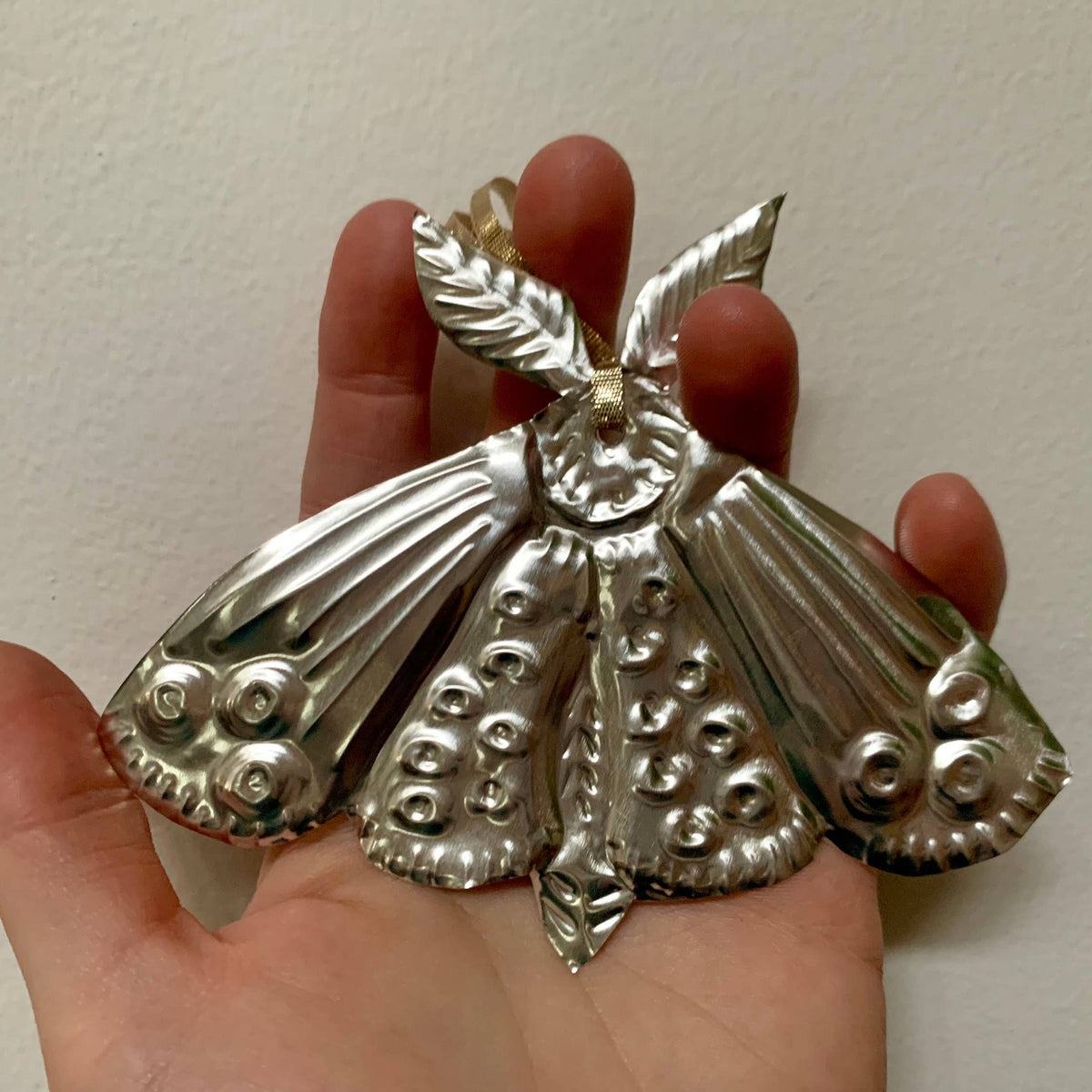Metal Moth Hanging Decor