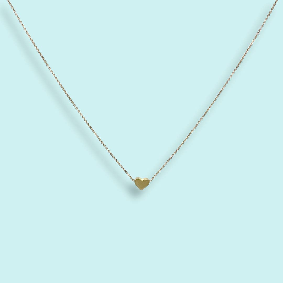 Tiny Gold Heart Necklace-thumbmail-3