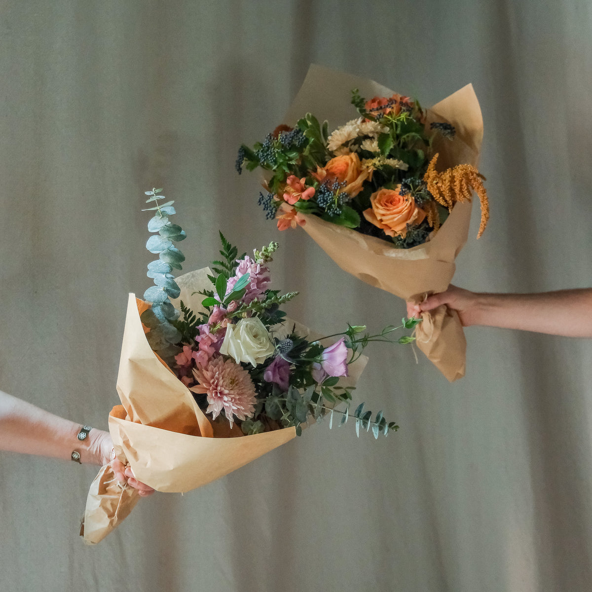 Seasonal Wrapped Bouquet