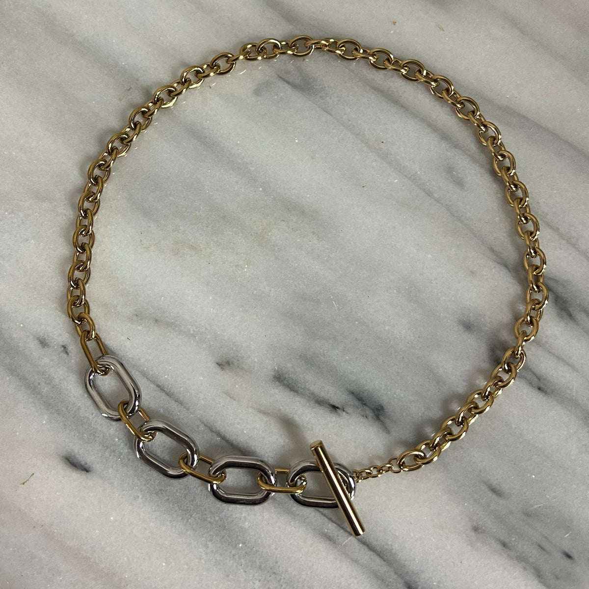 Two Tone Chunky Necklace-thumbmail-3