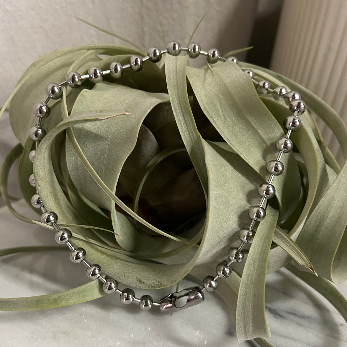 Silver Ball Necklace