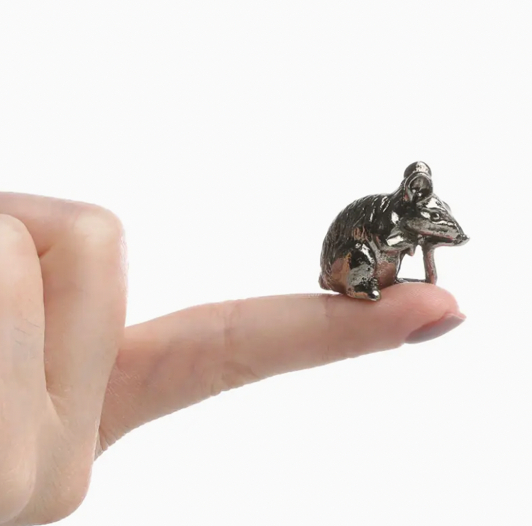 Mini Pewter Mouse