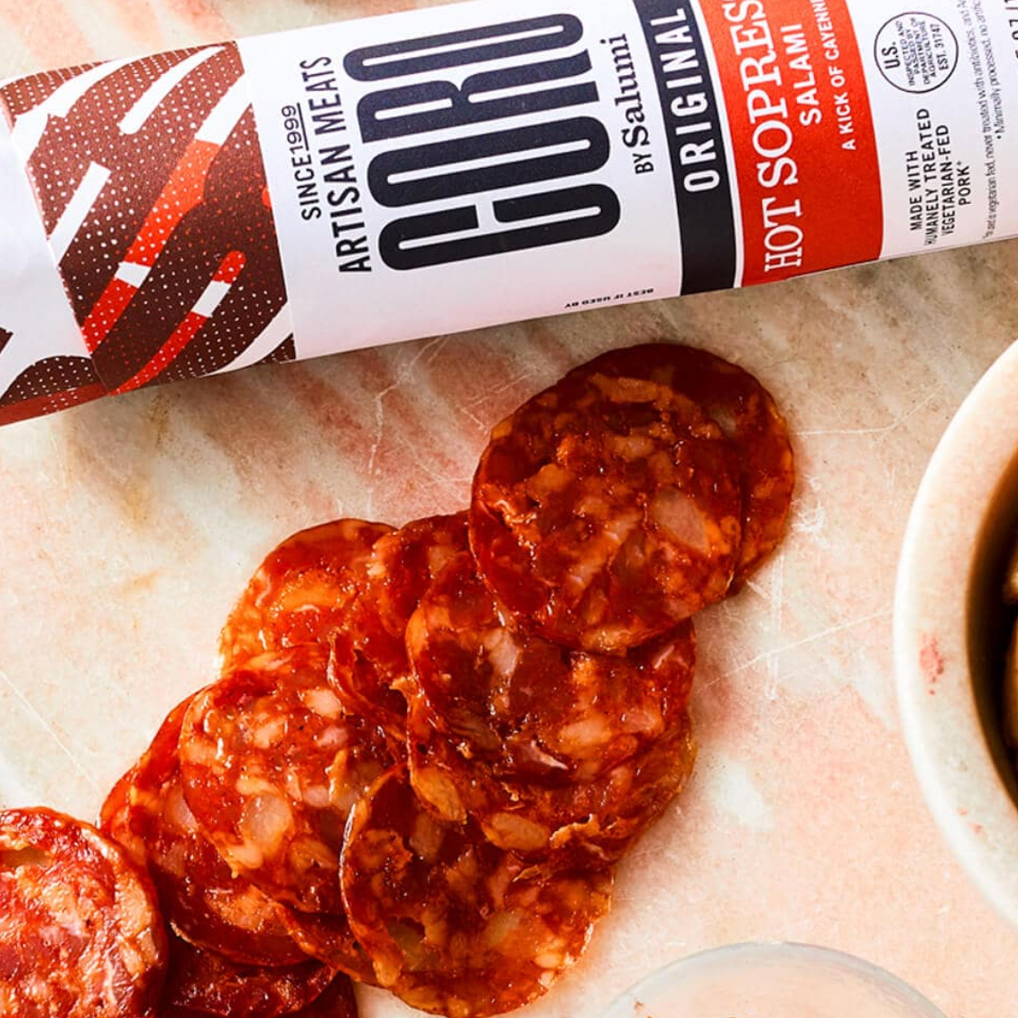 Hot Sopressata Uncured Piccolo Salami