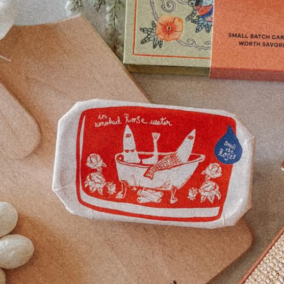 Tinned Fish Candle: Smoked Rose Water