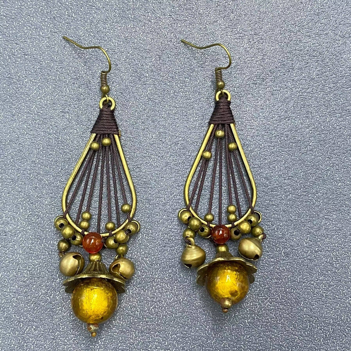 Vintage Metal Bell Earrings