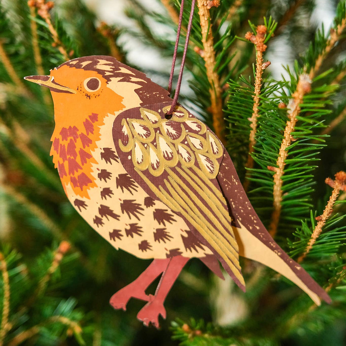 Winter Birds Paper Ornaments