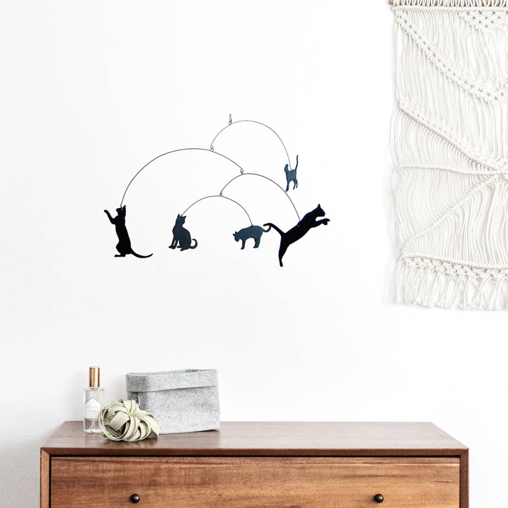 Here Kitty Kitty Hanging Mobile