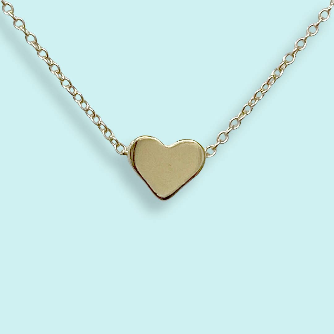 Tiny Gold Heart Necklace-thumbmail-2