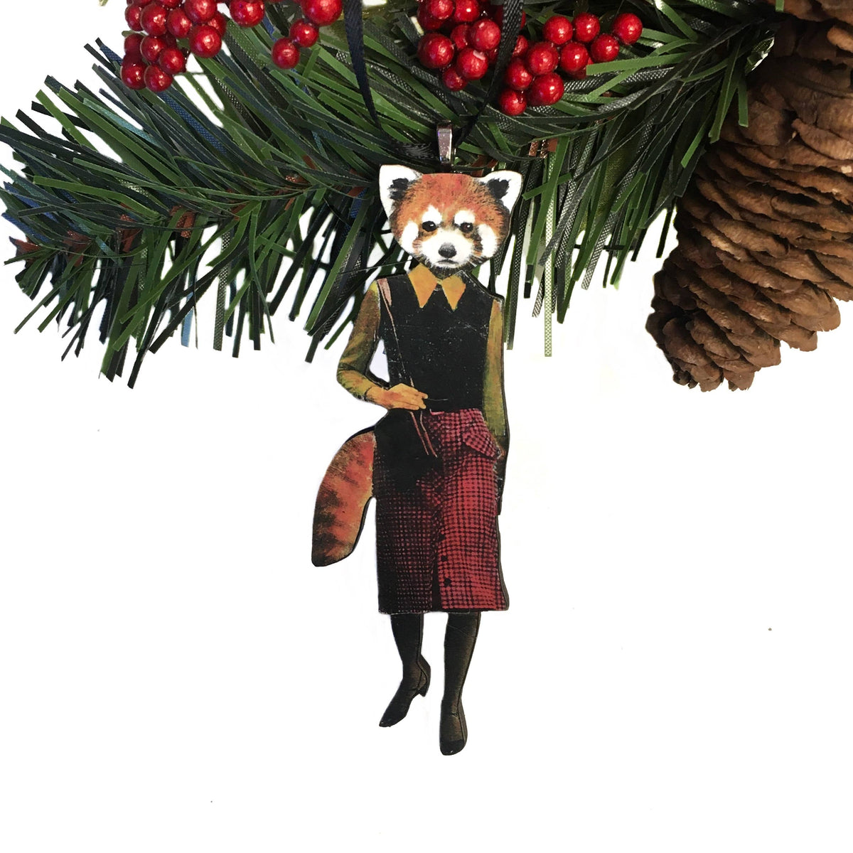 Red Panda Christmas Ornament-thumbmail-1