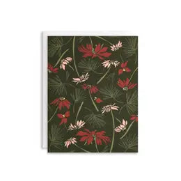 Poinsettia + Pine Cards